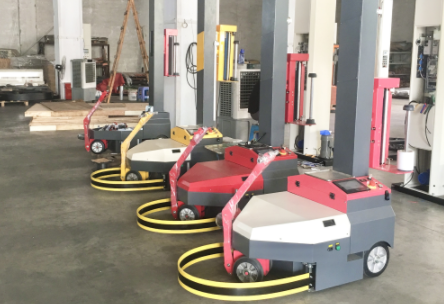 膜材月耗超萬元？伸縮式自走纏膜機(jī)（纏繞膜打包機(jī)）省膜 250%